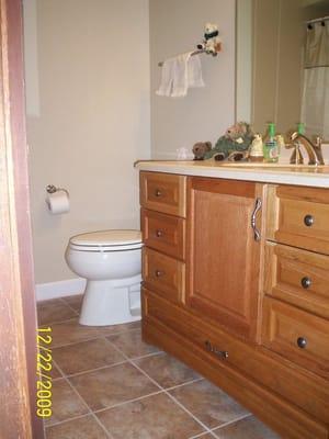 Completed Bathroom remodel