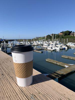 Coffee on the pier!