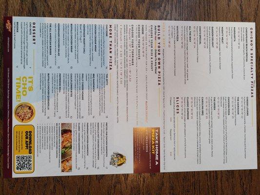 CHICHO's - Menu (cont.)