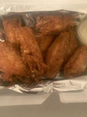 Yummy deli is wings cooked perfectly!!!!