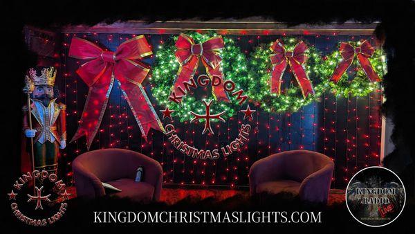 Need wreaths and garland?  Kingdom Christmas Lights has you covered!  We also have LIT LED Bows this season.  Start your free estimate today