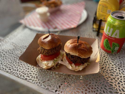 The Pawful of Falafel & black bean burger