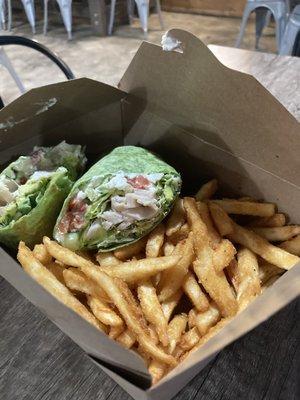 Turkey avocado wrap