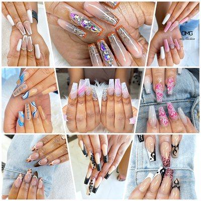 We offer Beautiful & Unique Trendy Nail Art Designs. Long Nails, XXL nails, Straight nails, Curved nails, Short Natural nails...