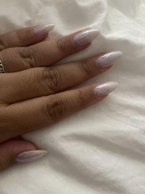 Ombré with chrome on top