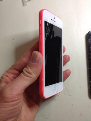 iPhone 5C with a white screen!