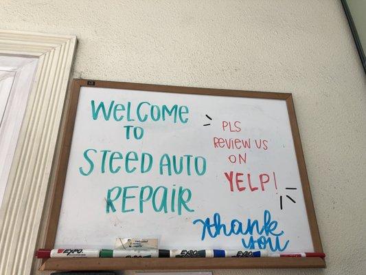 Review them on yelp and next time your in Buena Park and need your car fixed come to steed auto