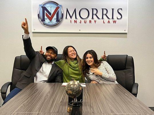 We love winning car accident cases for the Maximum Policy Limits and we love our amazing clients!