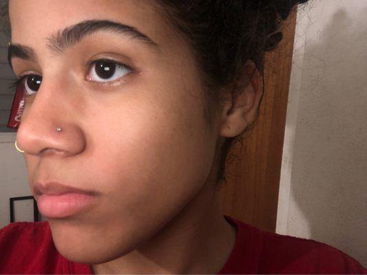 i'm a mess but yeah that's the piercing jaja.