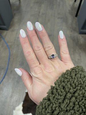 Gel acrylic nails - in the unicorn color