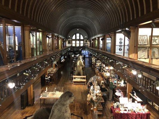 The whole museum from the second floor