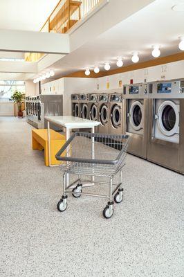 Energy-efficient equipment by Electrolux - guaranteeing NY's fastest wash and dry!