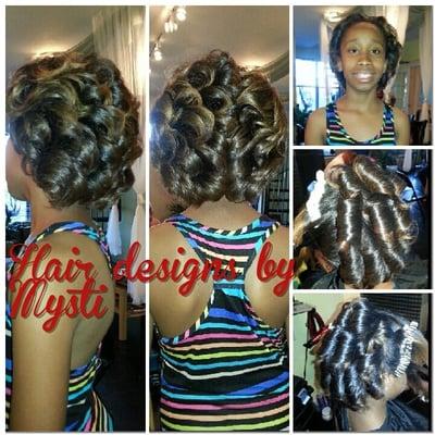 natural silk press...big curls for ling lasting style