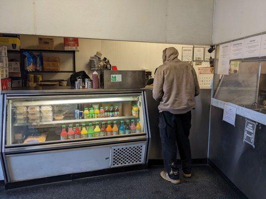 Ordering counter. Nothing fancy and definitely clean!