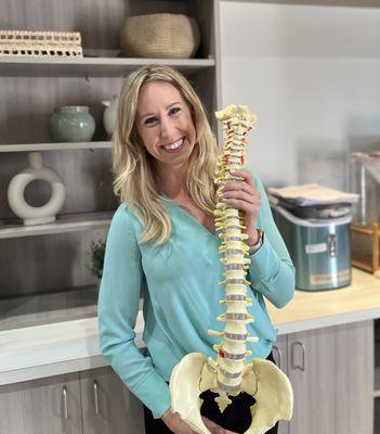 Our amazing Chiropractor, Dr. Kelsey!