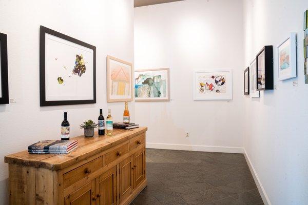 Take a stroll through our art gallery of over 60 unique pieces commissioned to appear on our wines. Collection changes regularly.