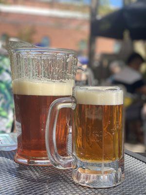 Pitcher of beer