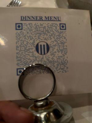 Diner menu