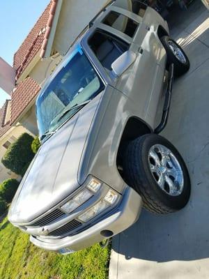 Super clean yukon that we installed windshield on.