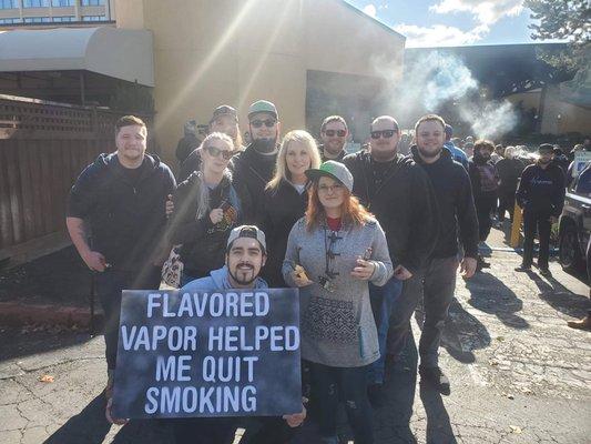 Team Viper-Vapor in Seattle, WA fighting for our rights to vape 10/8/2019