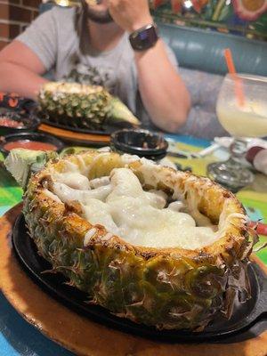 Stuffed piña with steak!