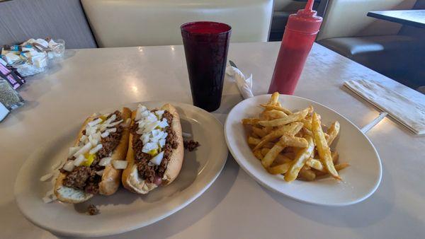 Flint Coney with fries... Koegel!