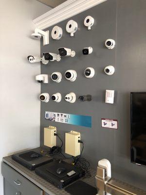 Tons of security cameras