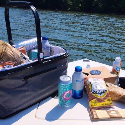 Grab your picnic basket before you go out on the boat!