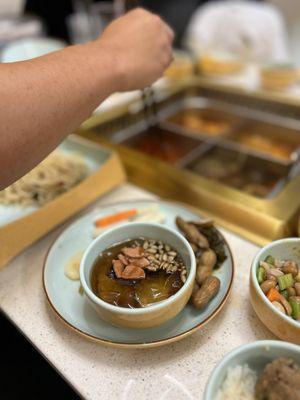 Brown Sugar Jelly + added toppings from the salad bar