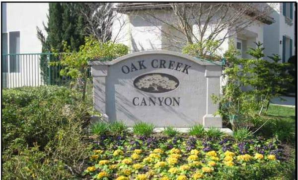 New Monument Sign at Oak Creek Canyon