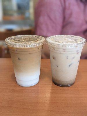 Iced English Toffee and Iced Chai