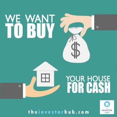 The Investor Hub will buy your house today, for CASH. Don't pay 6% commission a realtor, call The Investor Hub 844.684.3482 today!