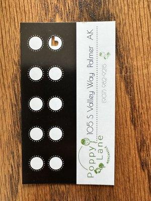 Punch card