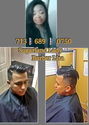 Lady Barber Lisa In Sugarland 713 689 0750 Text Or Call