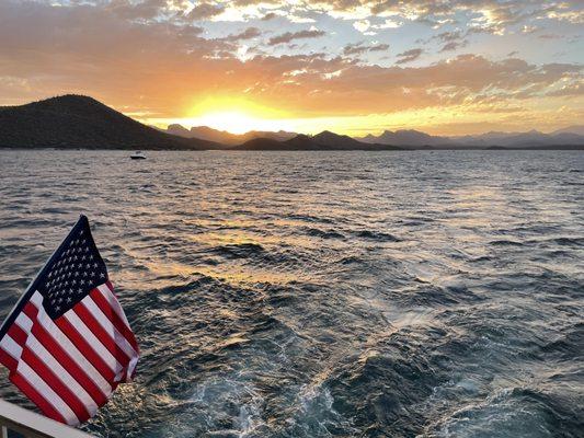 June 18 dinner cruise - on our way back to the dock.