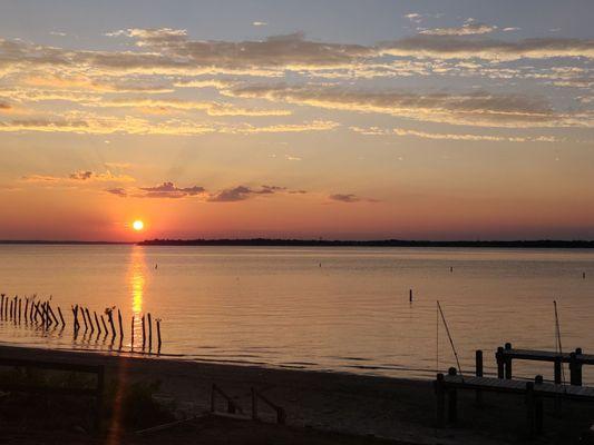 Summer sunset from the pier