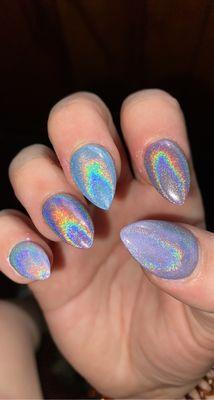 Holographic nails