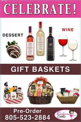 We use Stella Wine for our gift baskets, perfect for dessert for any occasion!