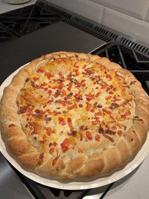 Chicken Bacon Stuffed Pizza (Baking Required)