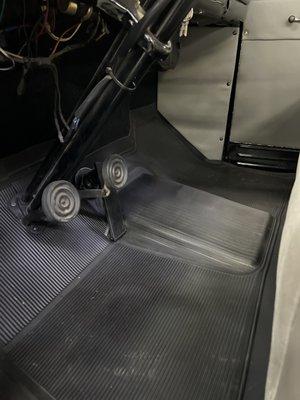 Install flooring early Ford truck