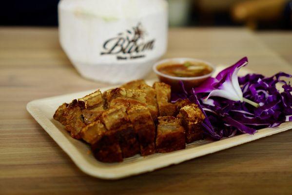 Crispy Pork Belly with Jaew Sauce - @nelson_eats