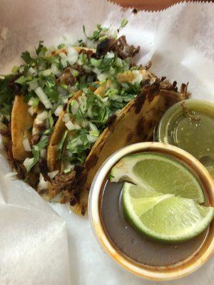 Beef Birria tacos