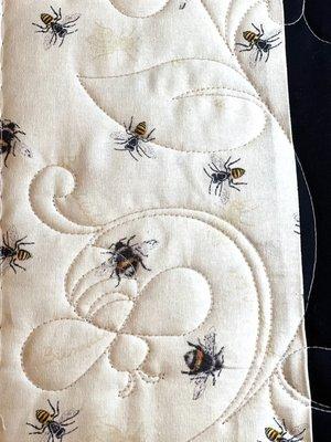 Longarm quilting services available.  (bees - e2e)