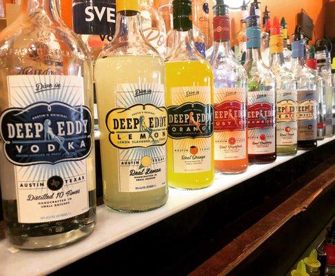 Deep Eddy's Vodka all 7 Flavors for $3 a drink