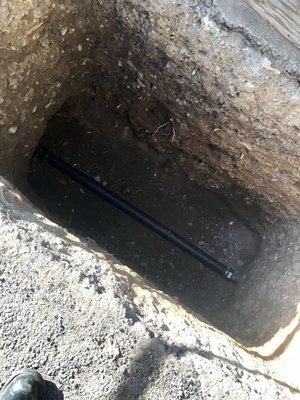 Same day repair of damaged cast iron main line.