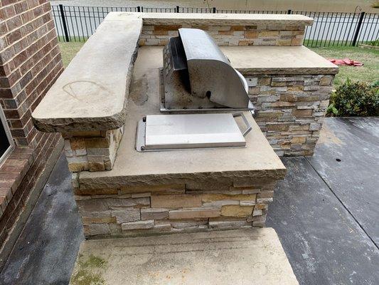 Before photo of counter tops