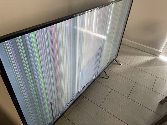 Broken tv