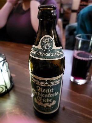 Aecht Schlenkerla Rauchbier Märzen. Tasty German smoked beer (from  the 1400s). I think $8 to $10