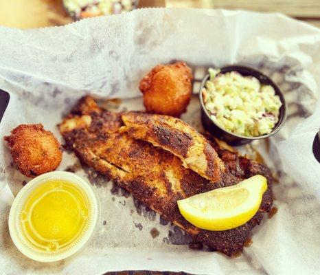 Blackened Tripletail Basket