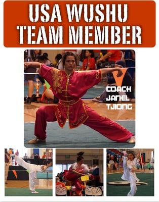 Coach Janel US Wushu Team member